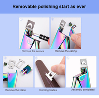 Nail Art Edge Finger Clipper Faux Tips French Nippers Ciseaux de coupe en acier inoxydable Tondeuse Acrylique Gel Polish Manucure Tools