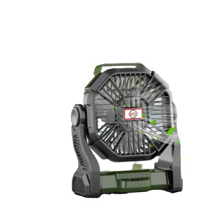 Ventilador de Camping Multiusos 2026, Recargable por USB con Luz LED de 3 Niveles y Gancho, Ventilador Silencioso de 4 Velocidades para Tiendas de Campaña y Exteriores - Product Image 1