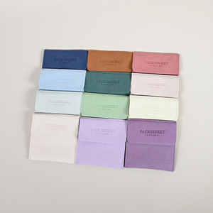 Pochette à cordon de luxe pour bijoux 6,5x14,5cm, fermeture à cordon, microfibre 0,6mm, couleur personnalisée, emballage cadeau pour bagues, boucles d'oreilles, bijoux - Product Image 5