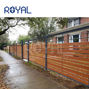 Revêtement en poudre résidentiel moderne personnalisé clôture à lattes en aluminium panneau de confidentialité pour la revente - Product Image 4