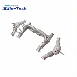 ระบบท่อไอเสียแบบ Catback พร้อมวาล์ว ทำจากสแตนเลส 304 พร้อมท่อเก็บเสียง สำหรับ Ferrari 488 GTB 3.9T V8 - Product Image 3