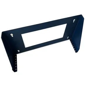 China Supplier Custom Vertical Wall Mount Bracket With Round Rack Holes, Mounting Versatility And Open Frame Design