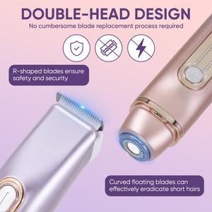 เครื่องโกนขนไฟฟ้า HD-706 รุ่นใหม่ 2-in-1 สำหรับผู้หญิง กำจัดขนส่วนตัว ชาร์จ USB ใช้ได้ทั่วร่างกาย XP6 กันน้ำ - Product Image 5