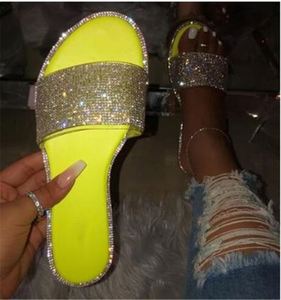 Sandalias de Playa con Pedrería para Mujer, Chanclas Casuales de Verano, con Cristales Brillantes, Venta al Por Mayor - Product Image 2