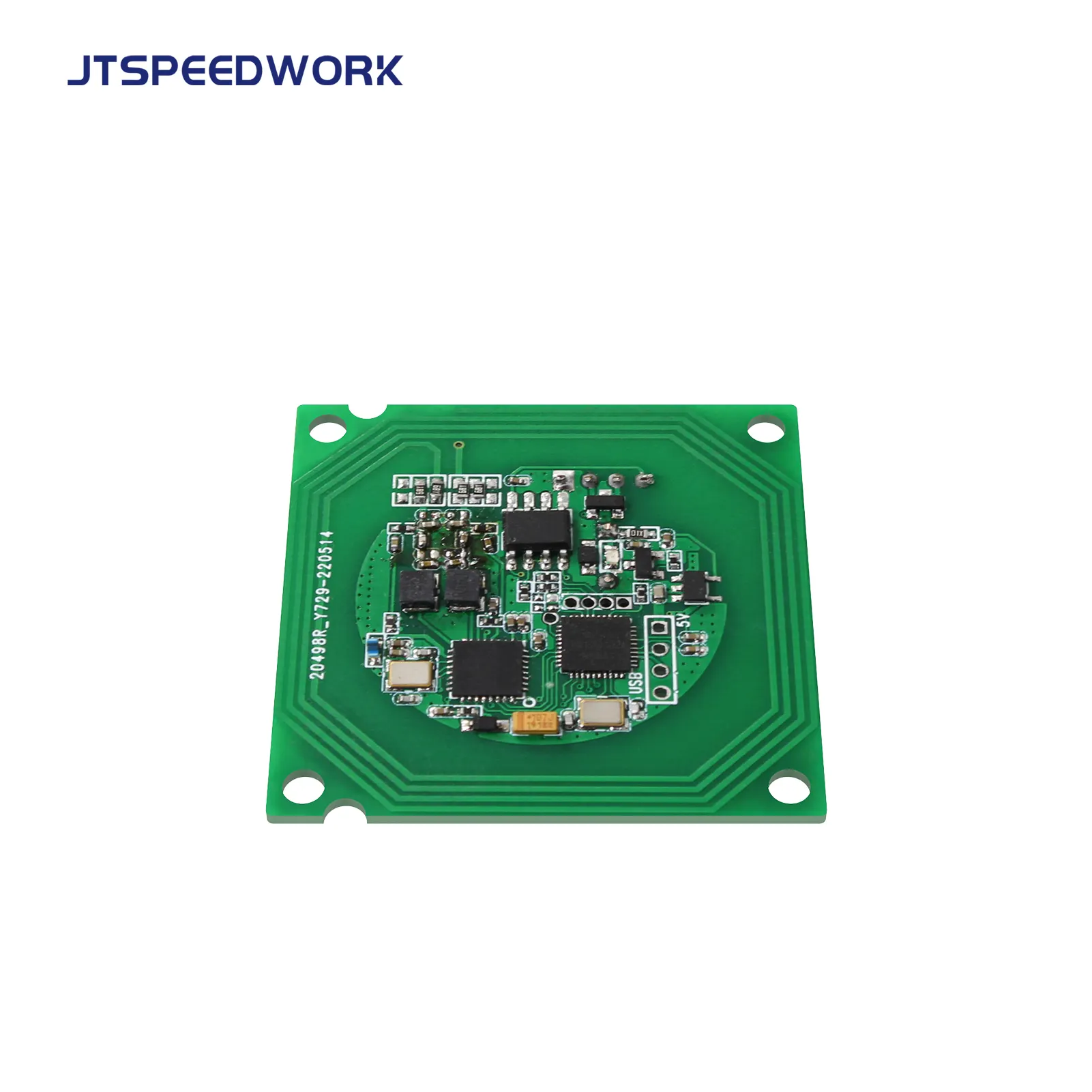 JT-1550 HF RFID 13.56MHz Chip modul ISO15693 ISO14443A/B untuk kartu ID pembaca pembayaran kartu kredit penulis PCBA