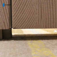 Cloison acoustique mobile pliable en cuir sur mesure, cadre en aluminium, épaisseur 100 mm, insonorisée, design moderne pour les réunions