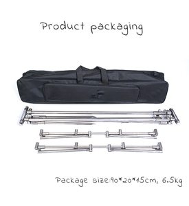 Rod Pod Portable en Acier Inoxydable <span class=keywords><strong>pour</strong></span> la Pêche à la <span class=keywords><strong>Carpe</strong></span>, <span class=keywords><strong>Support</strong></span> Pliant et Télescopique Réglable <span class=keywords><strong>pour</strong></span> Accessoires et Matériel de Pêche en Lac - Product Image 4