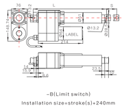 Actionneur linéaire à mouvement alternatif pour simulateurs, système 4 mouvements, simulateur de course, contrôleur 24 volts, course de 1000 mm, 10000 N