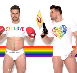PATON 2023, Nueva Llegada, Ropa Interior Sexy Personalizada para Hombre, Serie Arcoíris, Bóxer, Calzoncillos, Camiseta, Camiseta sin Mangas, Suspensorio, Tanga, Top Corto, Tang - Product Image 2