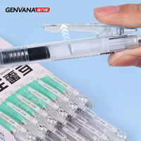 Genvana Lieferant Hochwertige Kunststoff-Einziehstift-Sets 0,5mm in Box mit Großer Kapazität Schwarz/Blau/Rot