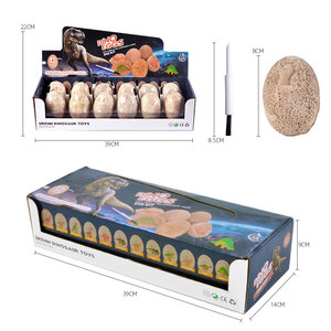Juguetes al por mayor de fábrica para <span class=keywords><strong>Amazon</strong></span>, nuevos huevos de <span class=keywords><strong>dinosaurio</strong></span> de excavación arqueológica, 12 pequeños modelos de <span class=keywords><strong>dinosaurio</strong></span> de plástico, Kit de personajes congelados - Product Image 6