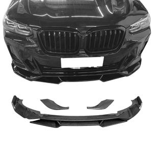 Style OEM 3 pièces séparateur de lèvre avant en fibre de carbone pour <span class=keywords><strong>BMW</strong></span> X3 G01 LCI <span class=keywords><strong>M</strong></span> - Product Image 1