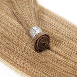 美国天才纬纱接发7星黄金人头马头发隐形纬纱接发M18/46适合头发专业人士 - Product Image 1