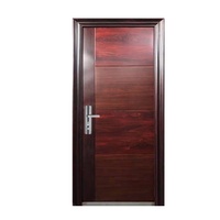 Porte de sécurité extérieure industrielle en acier avec surface finie, étanche, à ouverture manuelle, pour usage extérieur (jardin)