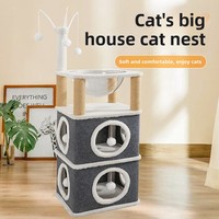 Arbre à chat de luxe haut de gamme griffoir arbre à chat cadre d'escalade
