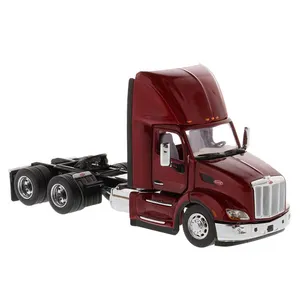 DM 1:50 Diecast Model Truck Peterbilt 579 Day CAB Trailer Truck Head Toy Model