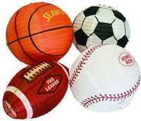 Lanternes en papier personnalisées pour fêtes d'équipe, festivals, football, baseball, basketball, Thanksgiving, Nouvel An