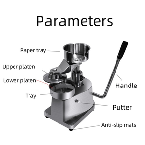 Nueva Prensa para Hamburguesas de Acero Inoxidable de Grado Alimenticio con Motor, para Uso Doméstico y en Camiones de Comida, Sin Contaminación - Product Image 5