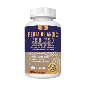 OEM Pentadecanoic Acid Beet Root NAD+ supplement Heart & <b>Liver</b> Health Immune Support for Adults 60 counts - Product Image 1