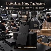Étiquettes suspendues personnalisées écologiques lavables de luxe pour vêtements, chaussures, sacs – Logo imprimé à chaud, gaufré, en papier haut de gamme pour la mode