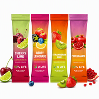 OEM Dagelijkse Voeding Gemengde Fruit Smaak Hydraterende Elektrolyten Poeder Drink Sachets Natuurlijk Suiker Vrij Snelle Energie Aanvulling
