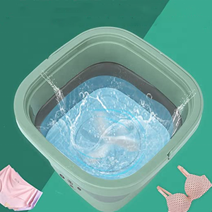 Mini <span class=keywords><strong>Machine</strong></span> à <span class=keywords><strong>laver</strong></span> électrique pliable Portable pour perruque, prix d'usine, prix bas, vente en gros - Product Image 2