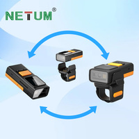 Escáner de Código de Barras de Anillo Mini NETUM RW185, Lector de Códigos QR 1D/2D, 2.4G, USB, 3 Modos, Resistente, Ligero (50g), para Logística de Almacén
