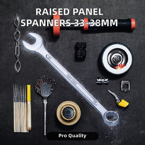 Raised Panel Chrome Carbon Steel Metric DIY OEM Combination <b>Spanner</b> Wrench 33-38mm - Product Image 2