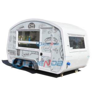 Camion de restauration mobile avec cuisine complète, mini-remorque alimentaire portable, utilisation pour la restauration rapide, les glaces et les restaurants - Product Image 2