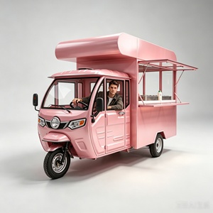 Carrito de Comida Eléctrico con <span class=keywords><strong>Ruedas</strong></span> y Sistema de Cocina Integrado para Venta Flexible de Comida Callejera y Aperitivos - Product Image 1