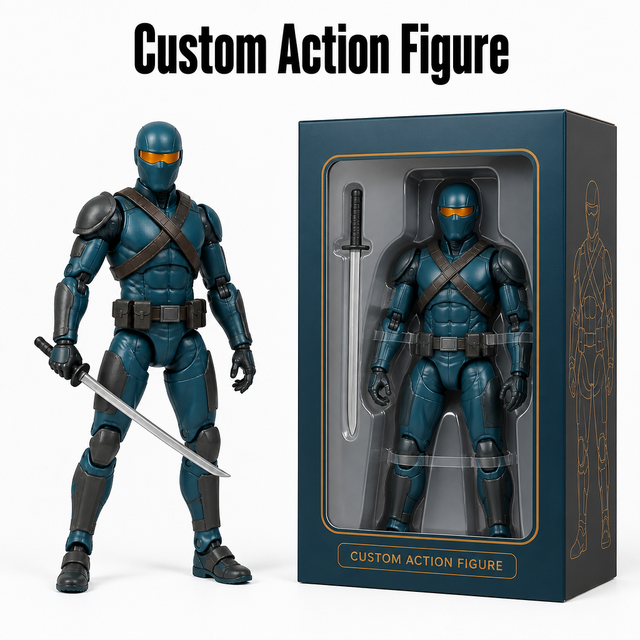 Figures Mystery Box Collectibles OEM Action Figure Tactical Ninja Warrior for Desk Display Hobbyist Collector