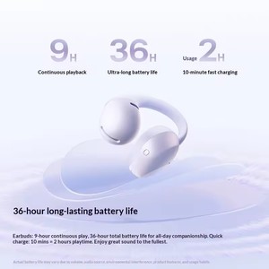 หูฟัง SHOKZ OpenDots Air E210 BT แบบคลิปหนีบ น้ำหนักเบา สวมใส่สบาย ตัดเสียงรบกวน AI สำหรับการโทร เหมาะสำหรับวิ่งและเล่นกีฬา - Product Image 4