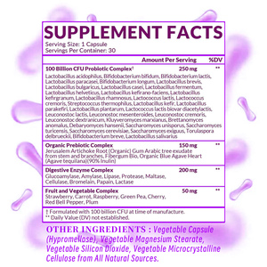 Capsules de probiotiques les plus vendues avec complexe prébiotique biologique et complexe d'enzymes digestives, favorisant la croissance des bactéries bénéfiques - Product Image 6