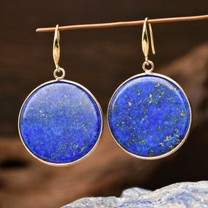 TK-L130 phổ biến lapsis Bông tai cho kỳ nghỉ đá quý tự nhiên Bông tai fishhook Vòng thả bông tai - Product Image 6