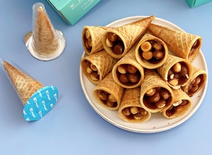 Conos <span class=keywords><strong>de</strong></span> Waffle <span class=keywords><strong>Rellenos</strong></span> <span class=keywords><strong>de</strong></span> <span class=keywords><strong>Chocolate</strong></span> Directamente <span class=keywords><strong>de</strong></span> Fábrica en China, Marca Privada OEM, Conos <span class=keywords><strong>de</strong></span> Crema <span class=keywords><strong>de</strong></span> <span class=keywords><strong>Chocolate</strong></span> - Product Image 4