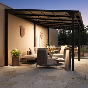 Pérgola Inteligente de Aluminio con Control por Aplicación, Sistema de <span class=keywords><strong>Techo</strong></span> Bioclimático Impermeable con Luces LED, <span class=keywords><strong>3x4</strong></span>, 4x4, 5x3, 6x4m, Fácil de Montar - Product Image 1