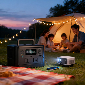 Available in Stock 600W 576Wh MPPT Solar Power Station Pure Sine Wave Lithium Ion Battery Port Flashlight LED Jump S - Product Image 2