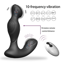 Masseur de prostate à double vibration avec télécommande à 10 fréquences, jouets sexuels pour couples, plug anal en silicone souple, masturbateur