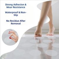 20 autocollants antidérapants ronds par sachet pour salle de bain, escaliers et sols de piscine - Autocollants antidérapants auto-adhésifs imperméables à forte adhérence