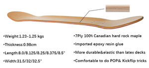 Patineta Profesional de 31x8 Pulgadas, Tabla de <span class=keywords><strong>Skateboard</strong></span> en Blanco, Venta al por Mayor de Tablas de <span class=keywords><strong>Skateboard</strong></span> - Product Image 4