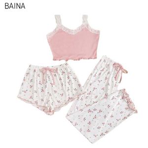Ensemble de pyjama en dentelle douce et soyeuse, lingerie sexy, vêtements de nuit pour femmes, 2026 - Product Image 2