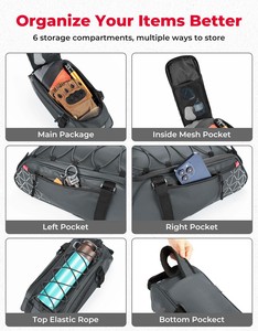 Muestra Gratuita de Bolsa de Alforjas para Bicicleta Moderna con Cierre de Cremallera, Impermeable y Antirrobo, Bolsa de Viaje para Asiento de Bicicleta - Product Image 2