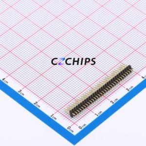 X1321WV-2x30J-C40D18 Pin Header Through hole Component (THT),P=1.27mm Connector 2x30P 1.27mm 1.27mm Pin Header - Product Image 1