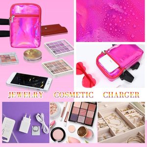 Sac de jambe personnalisé <span class=keywords><strong>pour</strong></span> carnaval, sac de cuisse holographique en PVC avec fermeture éclair, pochette de jambe à sangle réglable, harnais <span class=keywords><strong>pour</strong></span> femme, sac de voyage et de randonnée d'été - Product Image 5