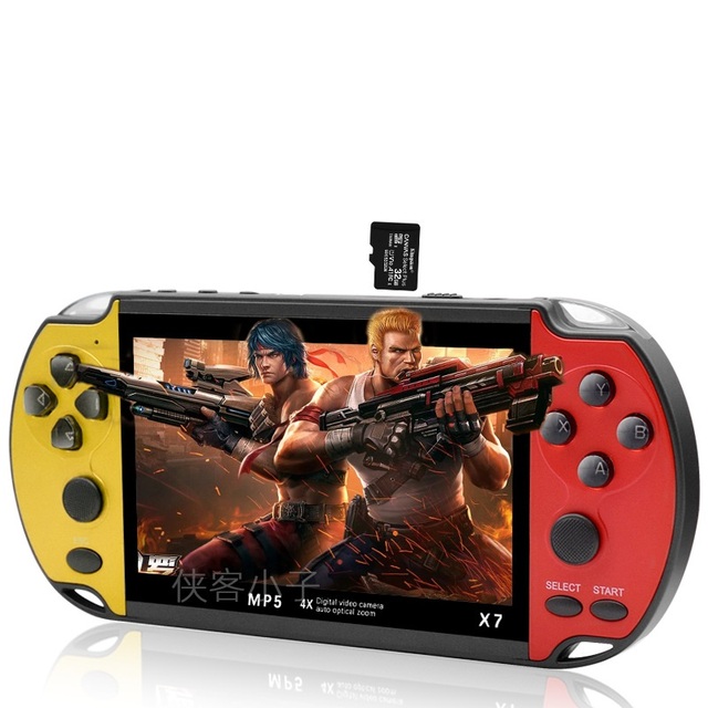 Handheld Game Console Upgraded Version X7 4.3 Inch HD Children Retro Nostalgia 8G Handheld Game Players