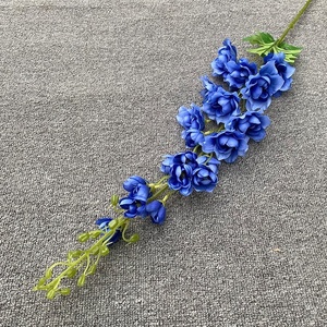 KEWEI 1002 fiore di giacinto artificiale <span class=keywords><strong>viola</strong></span> grande gambo lungo <span class=keywords><strong>fiori</strong></span> Delphinium per la decorazione - Product Image 5