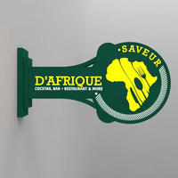 Boîte à lumière LED en acrylique double face personnalisée en usine en Chine, alimentation 12V, panneau décoratif en aluminium pour montage mural extérieur, facile à suspendre