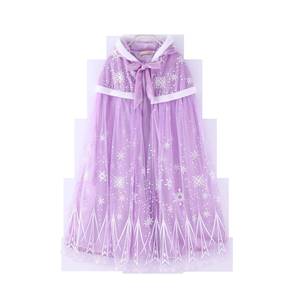 เสื้อคลุมกำมะหยี่แบบมีฮู้ดลายการ์ตูนสำหรับเด็กผู้หญิง รุ่นเอลซ่าพลัส - Product Image 2