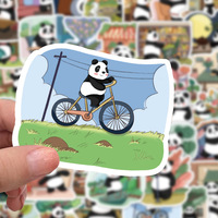 50 autocollants imperméables en cuivre Panda Life pour la décoration et les agendas DIY