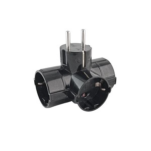 Triple Schuko <b>Plug</b> 16A 3680W Max Power <b>Adapter</b> for Travel Use - Product Image 3